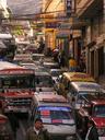 Typical traffic situation in La Paz.